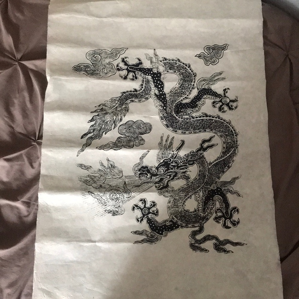 Dragon papyrus poster